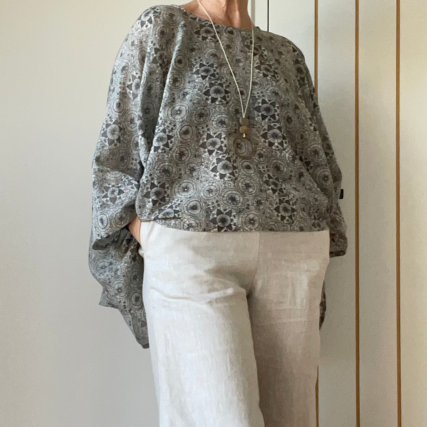 Silk/Cotton Oversized Top