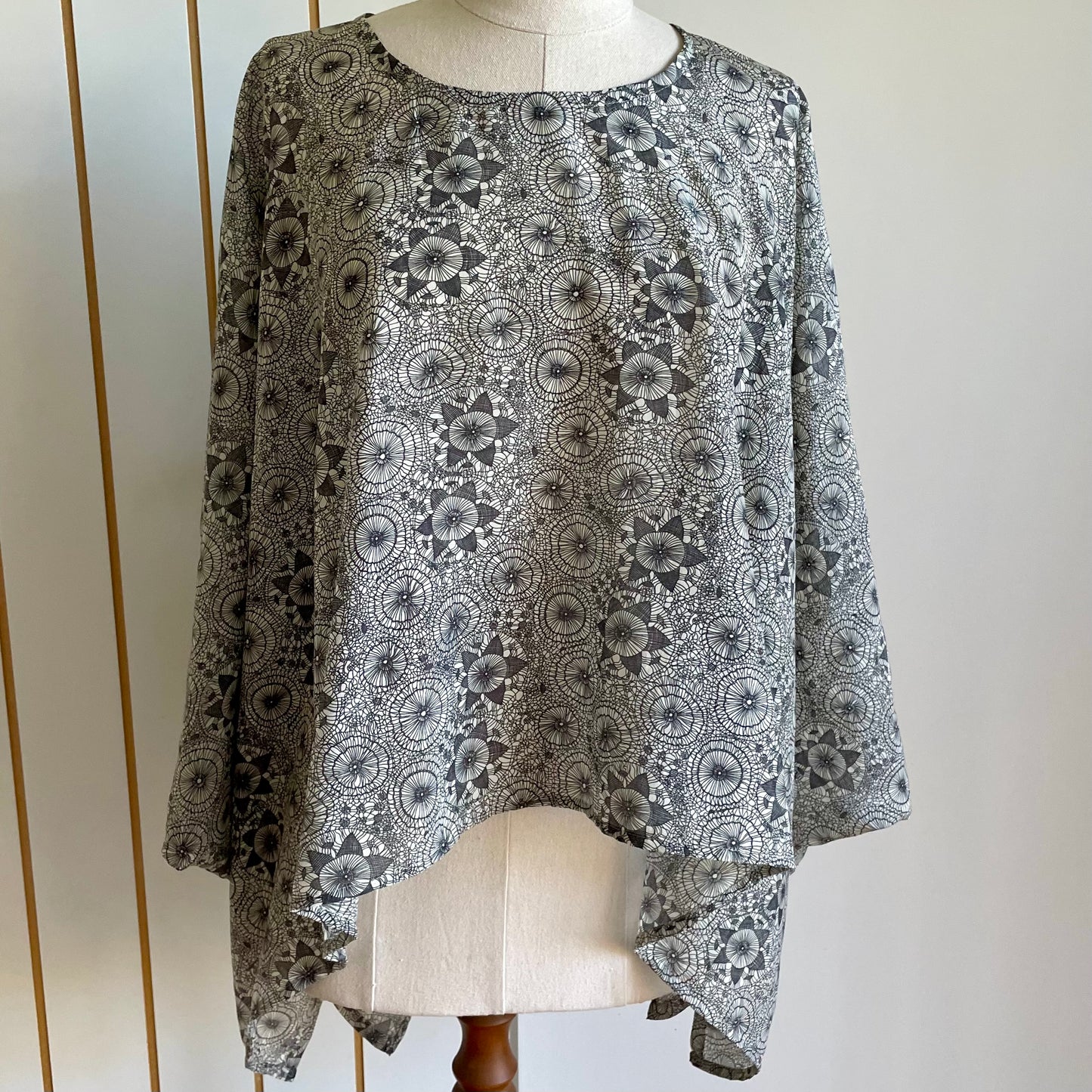 Silk/Cotton Oversized Top