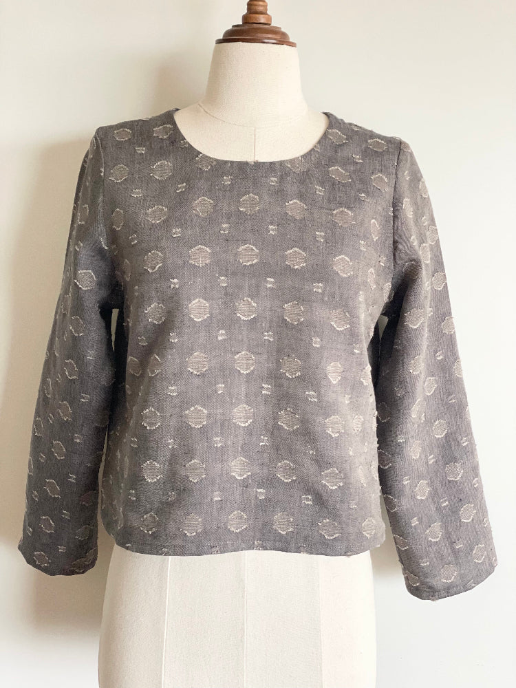 Textured Linen Top