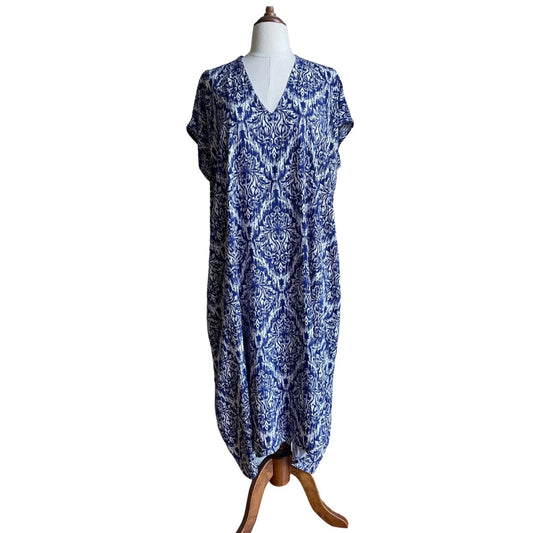 Kirsty Dress - Ikat Blue