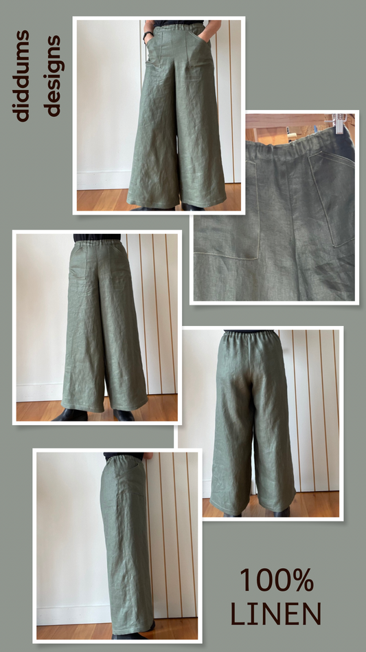 Linen Pants - Pine