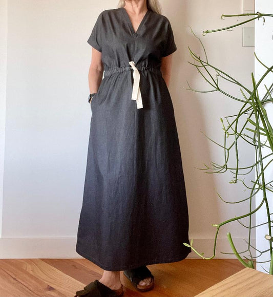 Black Chambray Dress