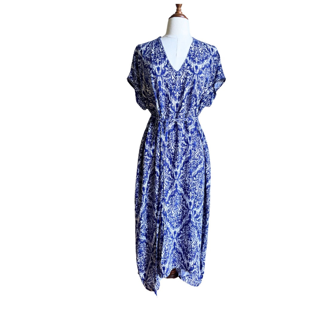 Kirsty Dress - Ikat Blue