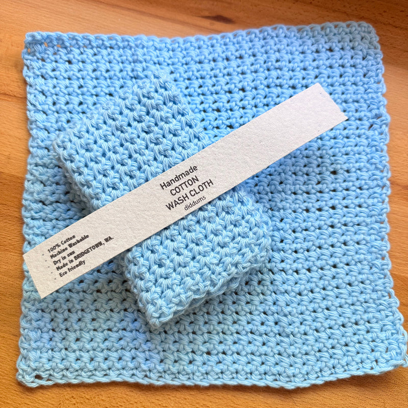 Crocheted Cotton Washcloth