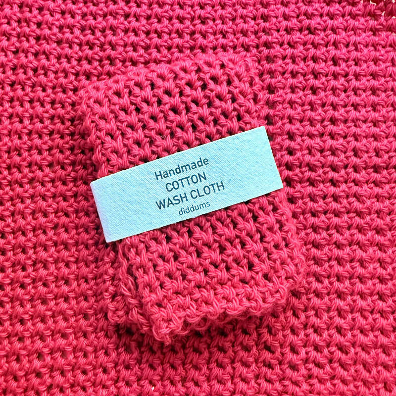 Crocheted Cotton Washcloth