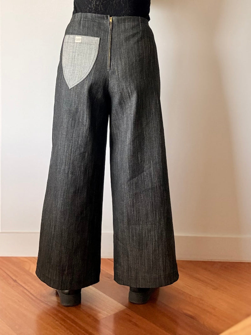 Derek Denim Pants Back View