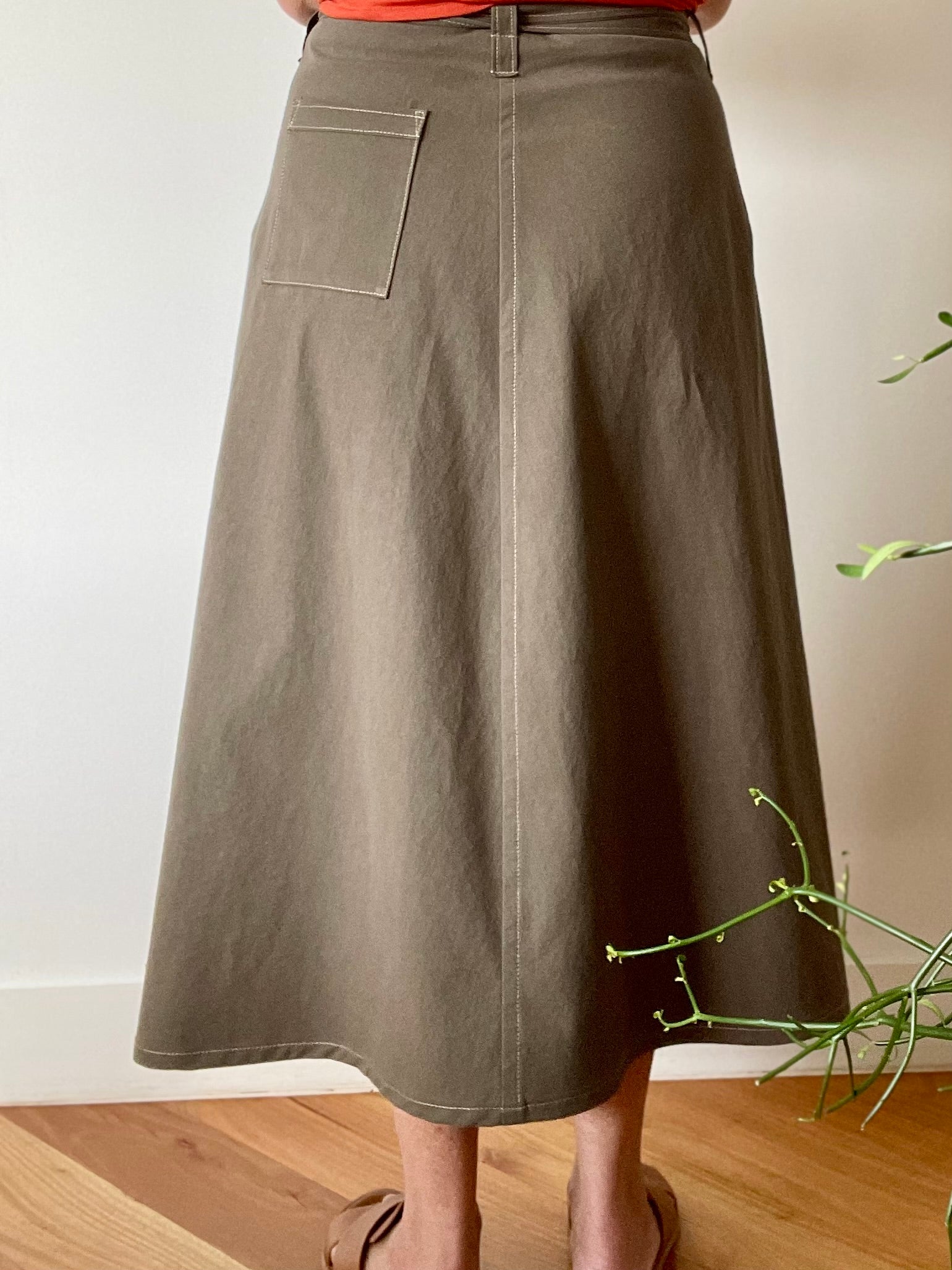 organic cotton wrap skirt