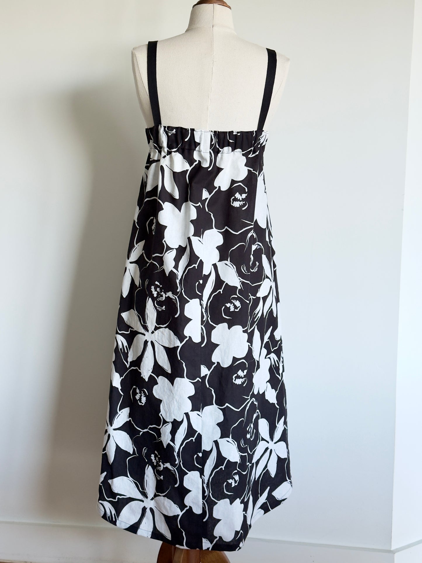 White Floral Linen/Cotton Sundress