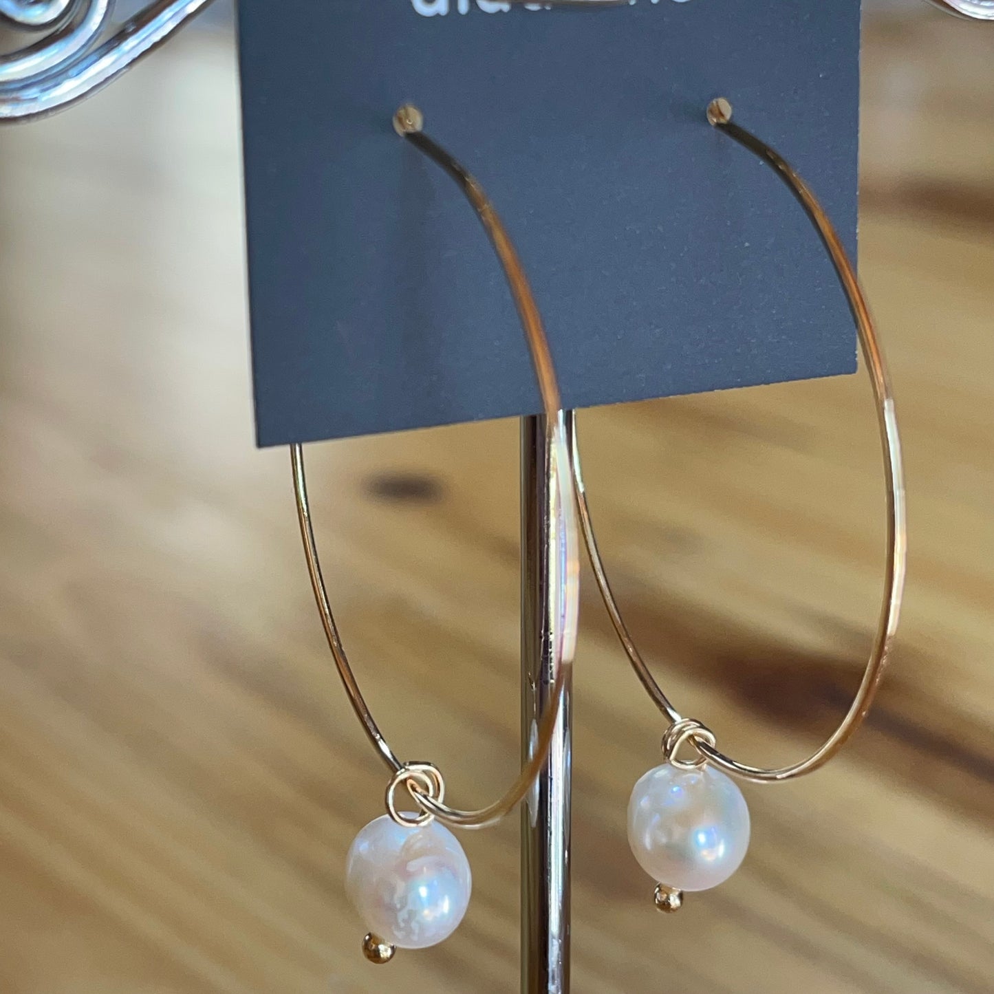 Freshwater Pearl Hoop Earrings