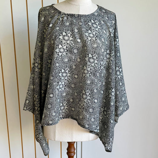 Silk/Cotton Oversized Top