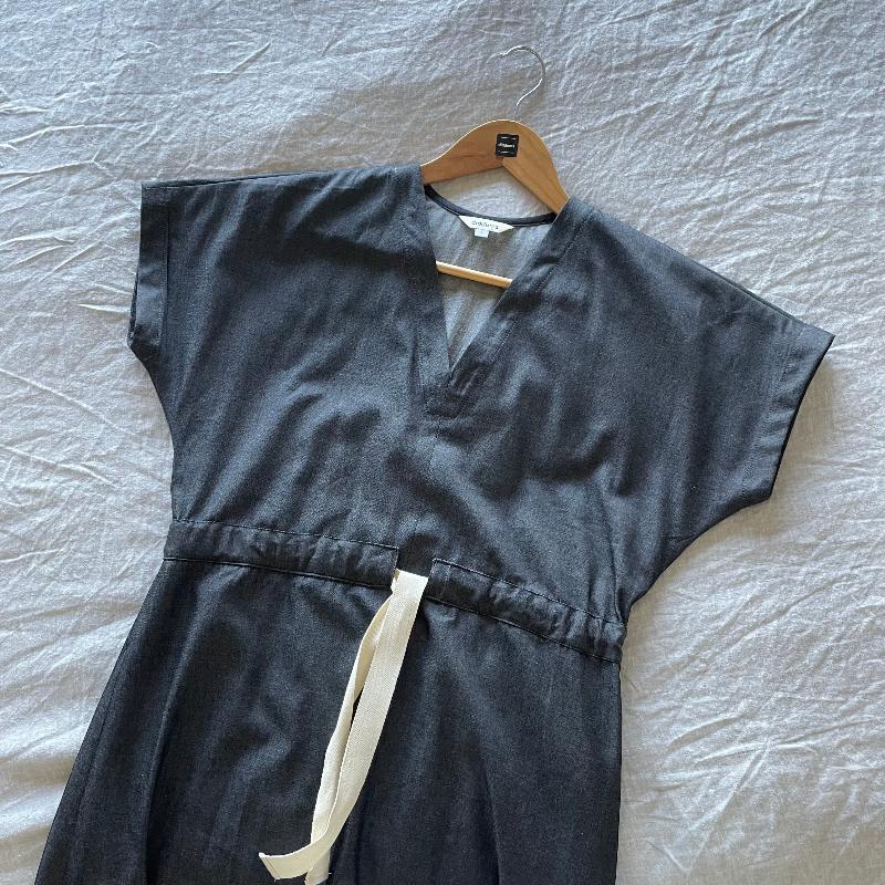 Black Chambray Dress