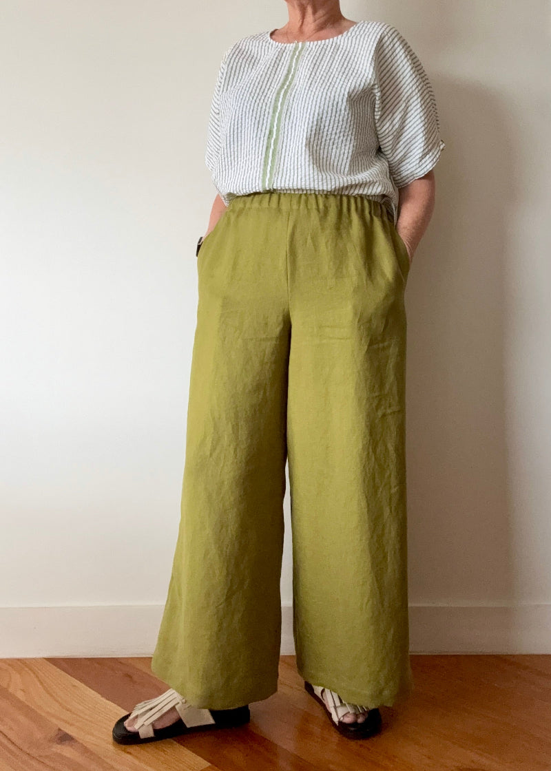 Seersucker Cotton Boxy Top